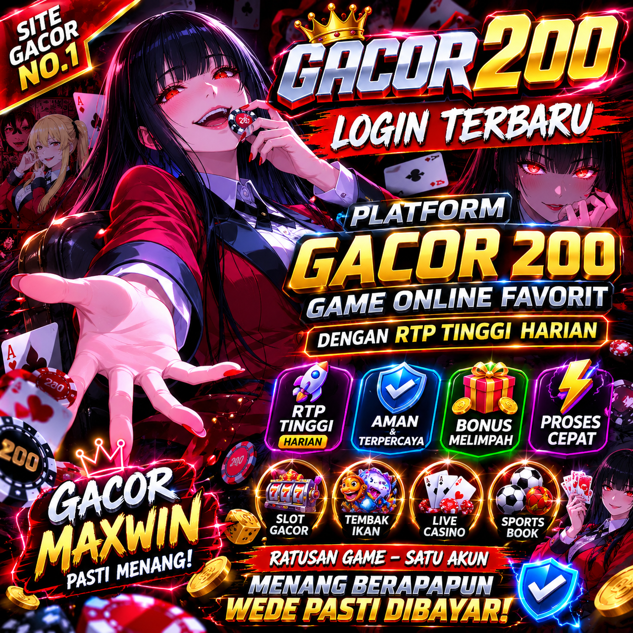 GACOR200 Login Terbaru | Platform GACOR 200 Game Online Favorit dengan RTP Tinggi Harian